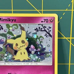 Mimikyu Promo SM163 Team Up Blister Pokemon Card Sun & Moon Holo - Image 5