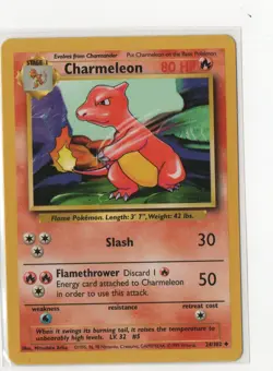 Pokemon Card - Base Set - Charmeleon - 24/102 - Image 1