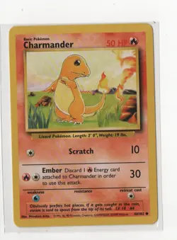 Pokemon Card- Base Set - Charmander - 46/102 - Image 1