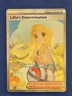 Lillie's Determination 184/132 SIR Pokemon Card Mega Evolutions ENGLISH - Image 1