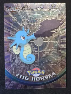 Horsea #116 - Topps Chrome Series 2 Pokemon Card FOIL - Image 1