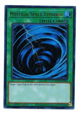 Yu-Gi-Oh Card Mystical Space Typhoon HAC1-EN023 Duel Terminal Ultra Rare 1st! NM - Image 1
