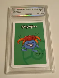 2019 AGS GEM MINT 10 Gloom Japanese Pokemon Old Maid Playing Cards - Image 1