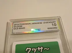 2019 AGS GEM MINT 10 Gloom Japanese Pokemon Old Maid Playing Cards - Image 3