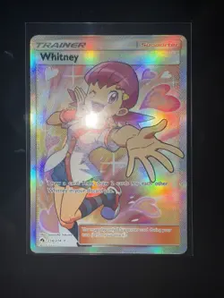 Whitney (Full Art) 214/214 Sun and Moon Lost Thunder Pokemon Card NM - Image 1