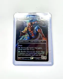 Marvel Legends Battle-Damaged Spider-Man Magic: The Gathering MTG CARD ONLY - Image 2