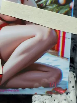 1/1 Only 1 Made Misty Christmas Pokemon NSFW Topless Lonestar Customs Waifu Card - Image 4