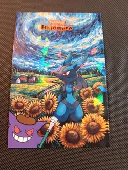Pokemon 2025 Card Database Halloween Set Lucario Van Gogh Cracked Ice Holo Peru - Image 1