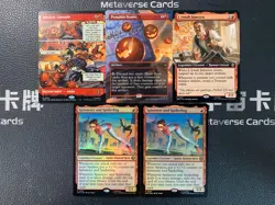 Magic MTG Maximum Carnage Pumpkin Bombs Borderless Foil Marvel Spider-Man Lot*5 - Image 1