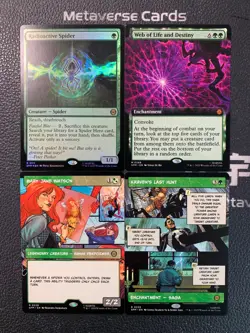 Magic MTG Mary Jane Watson Borderless Foil Marvel Spider-Man Lot*4 - Image 1