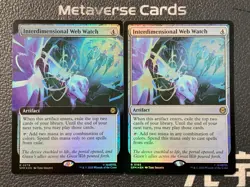 Magic MTG Interdimensional Web Watch Borderless Foil Marvel Spider-Man Lot*2 - Image 1