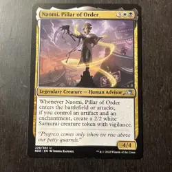 MTG STARTER COMMANDER DECK - Naomi, Pillar Of Order - B/W - $30 Value - Image 1