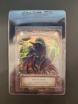 Draco Corvus Sorcery Contested Realm Dragonlord Unique Foil - Image 1
