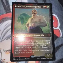 Bruse Tarl, Boorish Herder (Foil Etched) Commander Legends Foil - Image 1