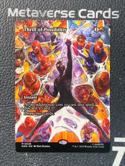 Magic MTG Thrill of Possibility 0028 Borderless Marvel Spider-Man - Image 1