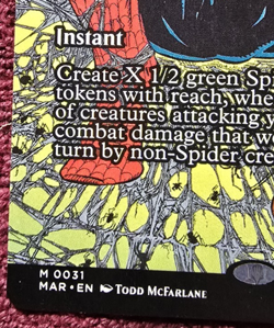 Arachnogenesis (Borderless) - Spider-Man - Magic: The Gathering 0031 MINT - Image 4