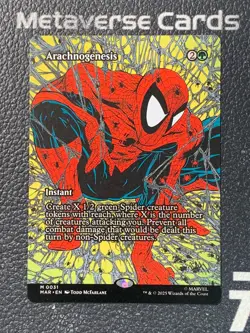 Magic MTG Arachnogenesis 0031 Borderless Marvel Spider-Man - Image 1