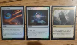 MTG Foundations Commander FOIL Sol Ring/Arcane Signet/Commander Tower NEAR MINT+ - Image 1
