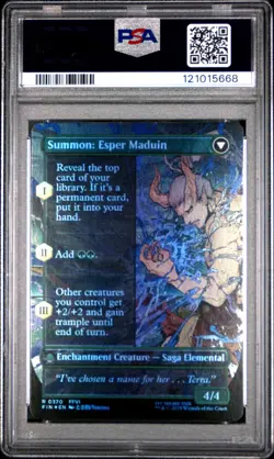 2025 MTG FINAL FANTASY #0370 ESPER ORIGINS/SUMMON: ESPER MADUIN PSA 8 - Image 2