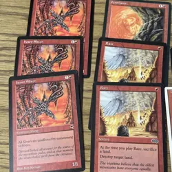 13 Red Magic the Gathering MTG Cards Sliver Raze Ball Lightning Pyroclasm - Image 2