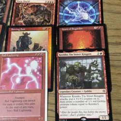 13 Red Magic the Gathering MTG Cards Sliver Raze Ball Lightning Pyroclasm - Image 4