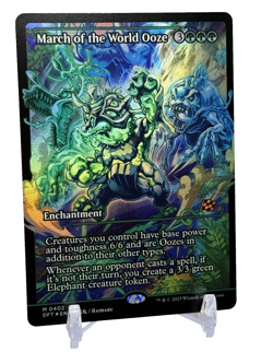 March of the World Ooze (Showcase) FOIL #402 MTG Aetherdrift NM X1 - Image 2