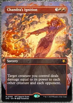 x1 Chandra's Ignition Special Guests MTG 89 MYTHIC M/NM Aetherdrift Borderless - Image 1