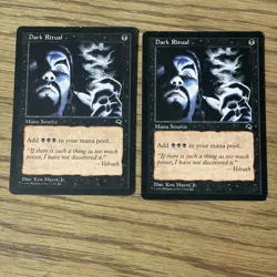 2x Dark Ritual Tempest Magic The Gathering MTG Card - Image 1