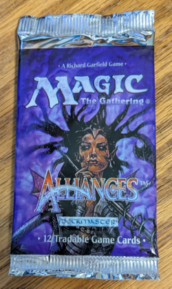 MTG - Alliances Booster Pack - Magic the Gathering Factory Sealed 1996 - Image 1