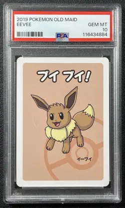 EEVEE PSA 10 2019 POKEMON OLD MAID GEM 884 - Image 1