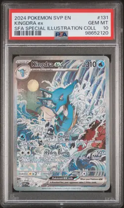 2024 POKEMON SVP SPECIAL ILLUSTRATION COLLECTION PROMO #131 KINGDRA EX PSA 10 - Image 1