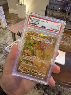 2025 POKEMON PRE EN-PRISMATIC EVOLUTIONS HYPER RARE #179 PIKACHU EX PSA 9 - Image 1
