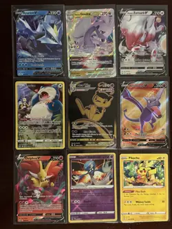 Pokemon TCG Sword & Shield: Lost Origin Card Lot (9) - Mew, Snorlax and more - Image 1