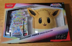 Pokemon TCG Prismatic Evolutions Eevee Accessory Pouch Special Collection Sealed - Image 1
