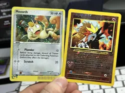 Meowth 013 2003 Entei 34 Black Star Promo 2001 Vintage Pokemon Card Lot WOTC - Image 1