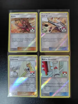 Lusamine 2nd Place *STAMPED* Lot of 4 Pokemon League Stamped Reverse Holos NM-LP - Image 1