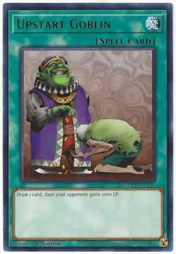 Yu-Gi-Oh! Upstart Goblin Rare MGED-EN146 1st Edition Maximum Gold: El Dorado NM - Image 1