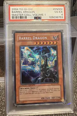 2004 Yu-Gi-Oh! Barrel Dragon Master Collection Volume 1 #MC1-EN002 PSA 4 - Image 1