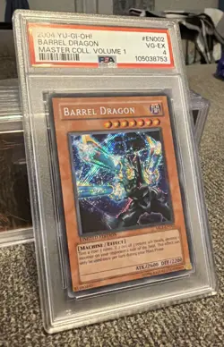2004 Yu-Gi-Oh! Barrel Dragon Master Collection Volume 1 #MC1-EN002 PSA 4 - Image 2