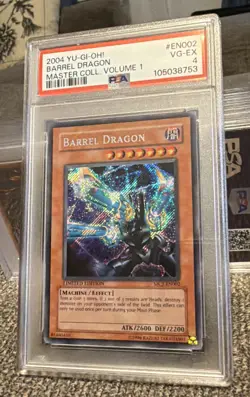 2004 Yu-Gi-Oh! Barrel Dragon Master Collection Volume 1 #MC1-EN002 PSA 4 - Image 3