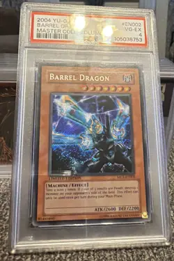 2004 Yu-Gi-Oh! Barrel Dragon Master Collection Volume 1 #MC1-EN002 PSA 4 - Image 5