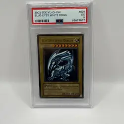Yu-Gi-Oh! TCG Blue-Eyes White Dragon SDK-001 Ultra Rare Unlimited Edition PSA 5 - Image 1