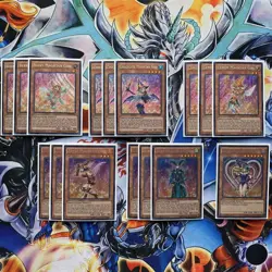 YuGiOH Complete Dark Magician Girl Deck! Dragon Knight Ebon Chocol + Bonus Gift - Image 1