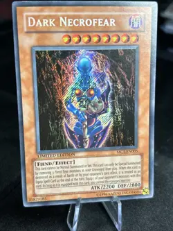 YUGIOH Dark Necrofear MC1-EN005 SECRET RARE Vintage LIMITED EDITION - Image 1