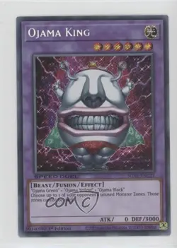Ojama King 1st Ed. YuGiOh Speed Duel GX: Duel Academy Box #SGX1-ENC21 - Image 1