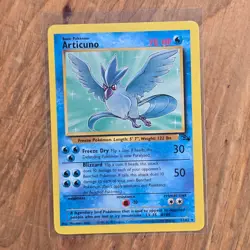 🔥Articuno Pokemon Card 17/62 Fossil Non-Holo 1999 WOTC 70HP Rare -LP - Image 1