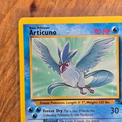 🔥Articuno Pokemon Card 17/62 Fossil Non-Holo 1999 WOTC 70HP Rare -LP - Image 2