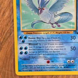 🔥Articuno Pokemon Card 17/62 Fossil Non-Holo 1999 WOTC 70HP Rare -LP - Image 5