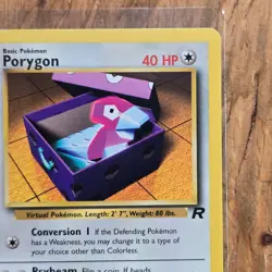 🔥Porygon Pokemon Card 48/82 Team Rocket Non-Holo 2000 WOTC 40HP Uncommon -LP - Image 3