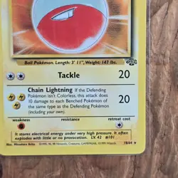 🔥Electrode Pokemon Card 18/64 Jungle Non-Holo 1999 WOTC 90HP Rare -LP - Image 4